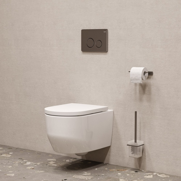 Клавиша смывная Iddis матовый графит Unisteel (UNSR2GMi77)