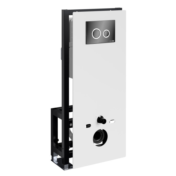 Инсталляция для унитаза WasserKRAFT Glan с клавишей смыва черный глянец (66TLT.010.ME.WH.PB01) Инсталляция для унитаза WasserKRAFT Glan с клавишей смыва черный глянец (66TLT.010.ME.WH.PB01)