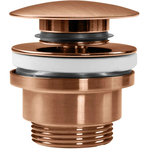 Донный клапан клик-клак для раковины универсальный Rea Copper mat медь матовая (REA-A5632)