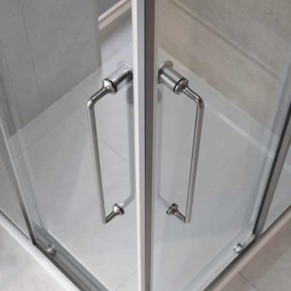 Душевой уголок Cezares Relax 304 80x80x200 стекло прозрачное, профиль оружейная сталь (RELAX-304-A-2-80-C-GM)