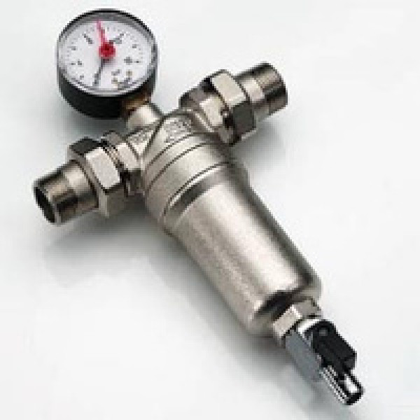 Фильтр с манометром самоочищающийся "Tiemme" 3/4" со сгонами (3130003) Фильтр с манометром самоочищающийся "Tiemme" 3/4" со сгонами (3130003)