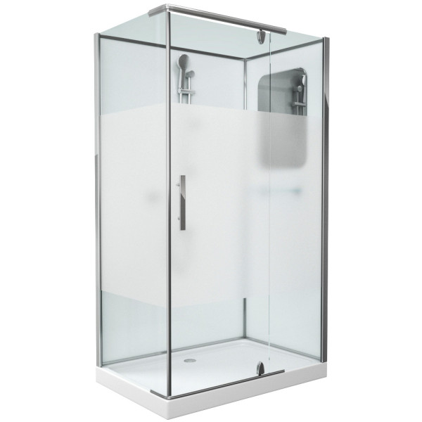 Душевая кабина Grossman 120x80 стекло матовое, профиль хром (GR-172QR) Душевая кабина Grossman 120x80 стекло матовое, профиль хром (GR-172QR)