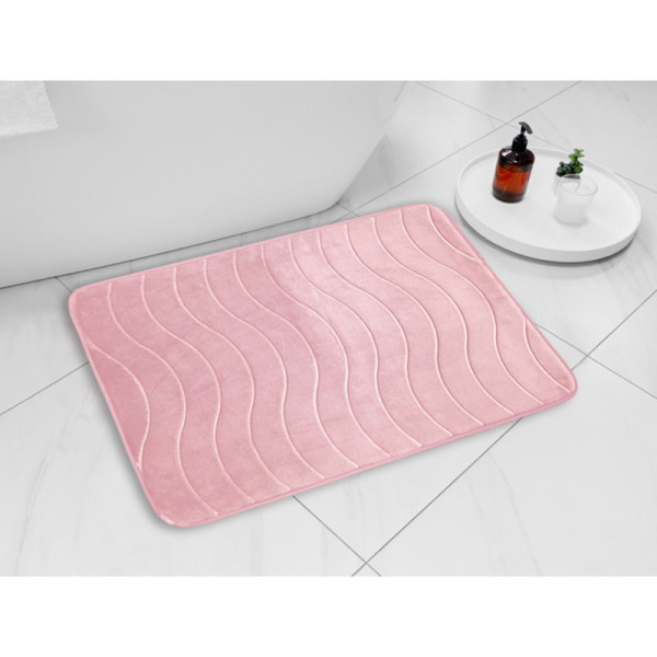 Коврик для ванной Melodia DOLCE флисовый 50х80 розовый (MK400)