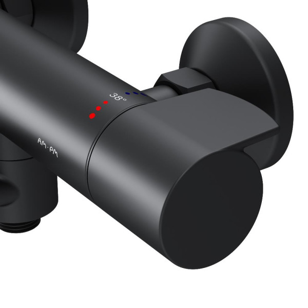 Смеситель для ванны и душа AM.PM X-Joy с термостатом черный (F85A50022)