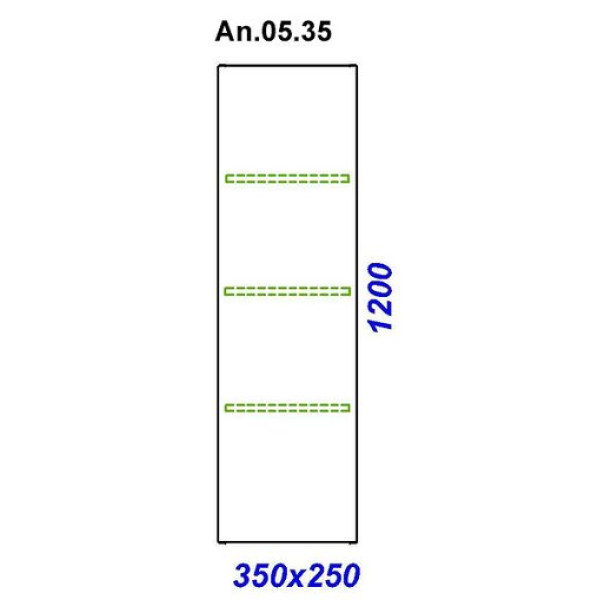 Пенал подвесной Aqwella Анкона П 35 (An.05.35/W)