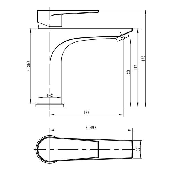 Смеситель для раковины Loranto Sofia хром (LR10273000)