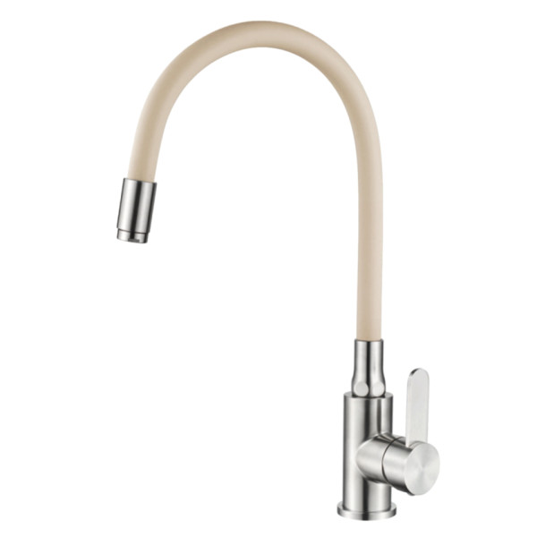 Смеситель для кухни Ledeme с гибким изливом хром (L74004-16) Смеситель для кухни Ledeme с гибким изливом хром (L74004-16)