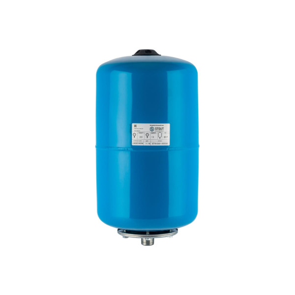 Бак расширительный Stout для систем водоснабжения 20 л. (10 бар, синий, вертикальный) (STW-0001-000020)