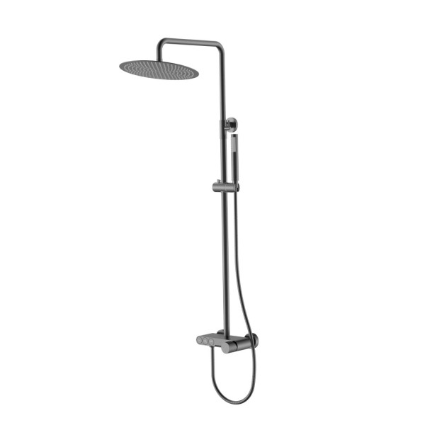 Душевая система Stick gun metal spirale GM графит (128-GM.4)