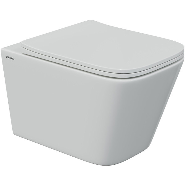 Унитаз подвесной Berges FLOE S 510*345*340 белый (082134) Унитаз подвесной Berges FLOE S 510*345*340 белый (082134)