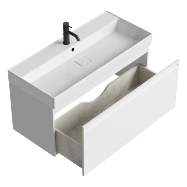 Тумба подвесная Aqwella Pure 992x443x444 белая (PUR0110WM)