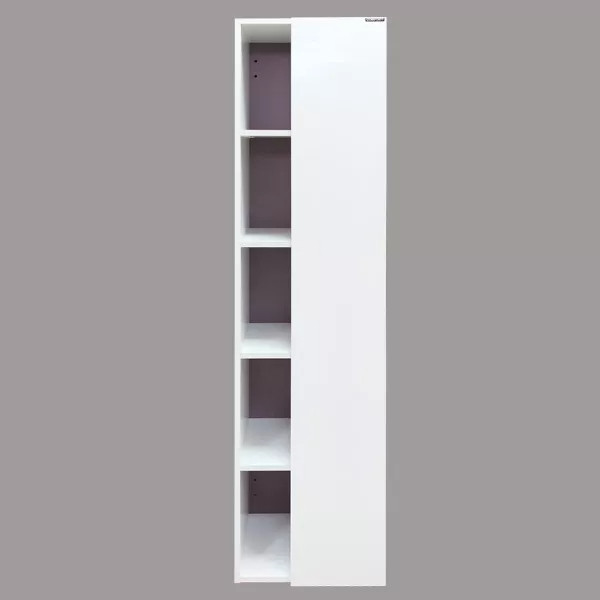 Пенал подвесной Comforty Милан 400x400x1600 белый глянцевый (00004136467)