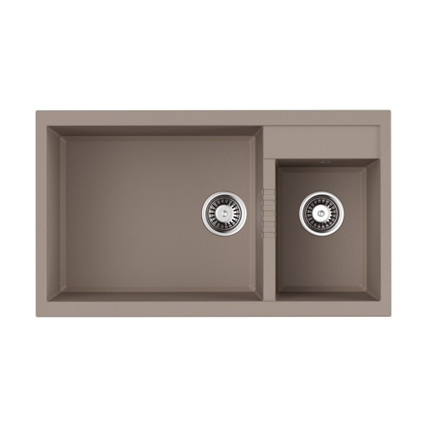 Мойка для кухни врезная Omoikiri Tedori 86-2-LB-SA 860х500 эверест (4993934)