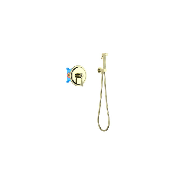Смеситель с гигиеническим душем Aquatek Классик золотой (AQ1519PG) Смеситель с гигиеническим душем Aquatek Классик золотой (AQ1519PG)