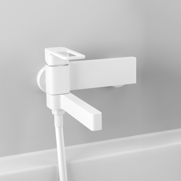 Смеситель для ванны и душа Iddis Slide белый (SLIWT00i02WA)