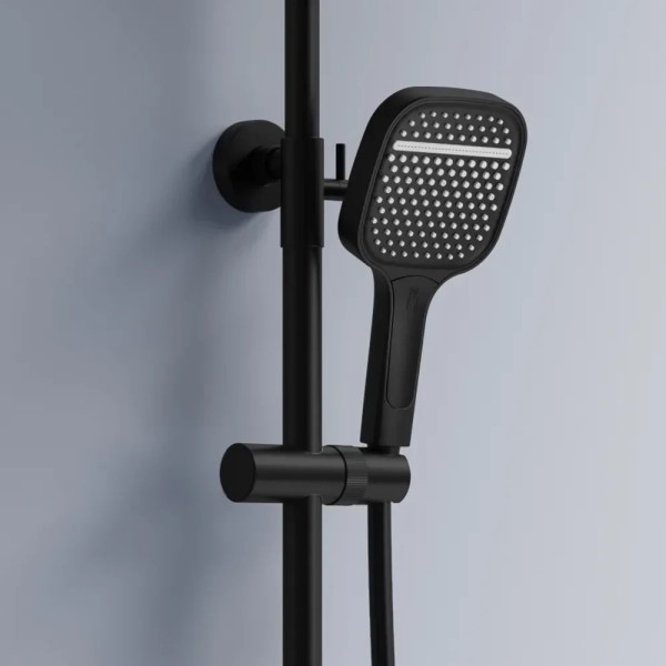 Душевая система на три режима Rea Bari Black mat (REA-P0891)