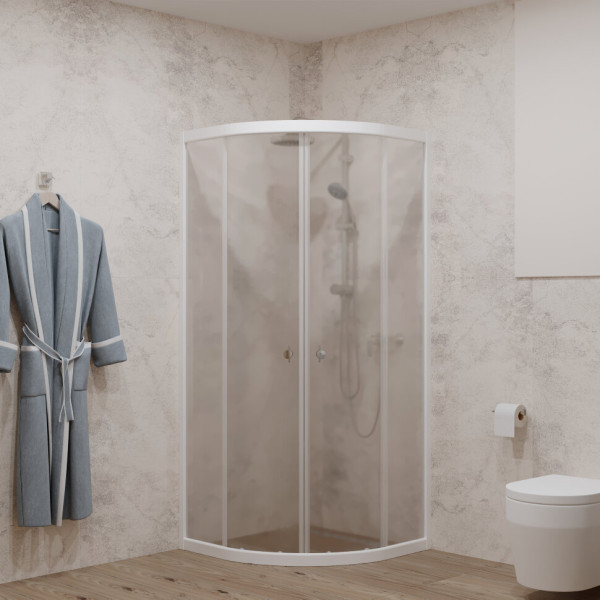 Душевой уголок Triton Ультра 90x90 стекло прозрачное, профиль белый (DK325_1) Душевой уголок Triton Ультра 90x90 стекло прозрачное, профиль белый (DK325_1)