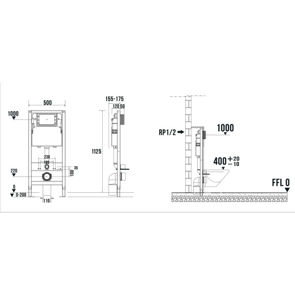 Инсталляция для подвесного унитаза Terminus 4 в 1 клавиша хром крепеж шумоизоляция (31i50х112R) Инсталляция для подвесного унитаза Terminus 4 в 1 клавиша хром крепеж шумоизоляция (31i50х112R)