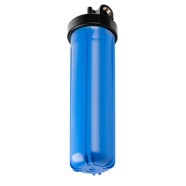 Фильтр колбовый Гейзер 1" 20BB с латунными вставками (синий, для холодной воды) (50716) Фильтр колбовый Гейзер 1" 20BB с латунными вставками (синий, для холодной воды) (50716)