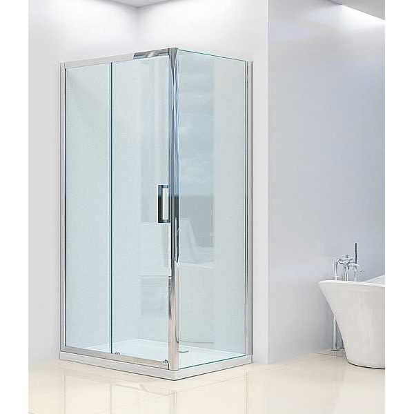 Душевой уголок BandHours Chrome 810 80х100 поддон в комплекте, стекло прозрачное, профиль хром