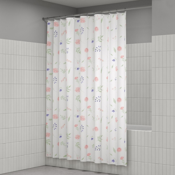 Шторка для ванн текстильная Iddis Base 180x200 белая (BF01P18i11)