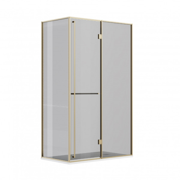 Душевая дверь Roca Apex 120x80x200  R стекло тонированное, профиль золото матовое (Z.RU93.0.788.8)