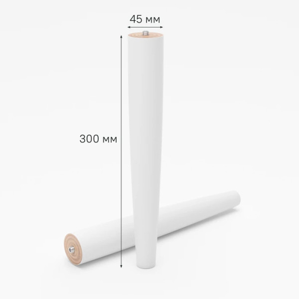 Опора мебельная Optima Home 2 шт массив березы 30 см белый Iddis (OPH30W1i96) Опора мебельная Optima Home 2 шт массив березы 30 см белый Iddis (OPH30W1i96)