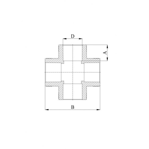 Крестовина Heisskraft PP-R 32 мм. (20632)