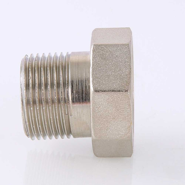 Сгон с накидной гайкой 1/2"х3/4" Valtec (никель) VTr.015.N.04 Сгон с накидной гайкой 1/2"х3/4" Valtec (никель) VTr.015.N.04