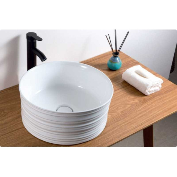 Раковина накладная BelBagno белая (BB1406)