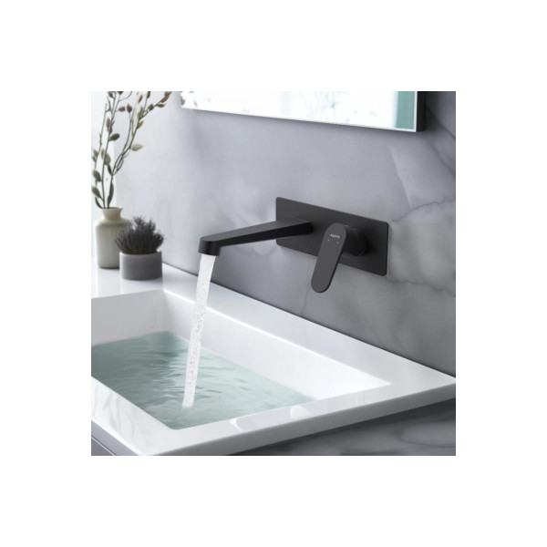 Смеситель для раковины Aquatek Оберон черный матовый (AQ1213MB)