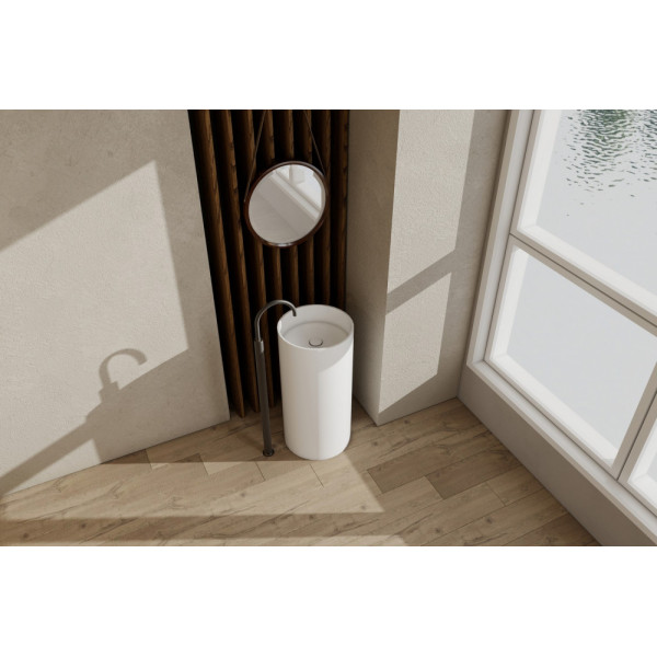 Раковина напольная Stein (белый матовый) Раковина напольная Stein (белый матовый)