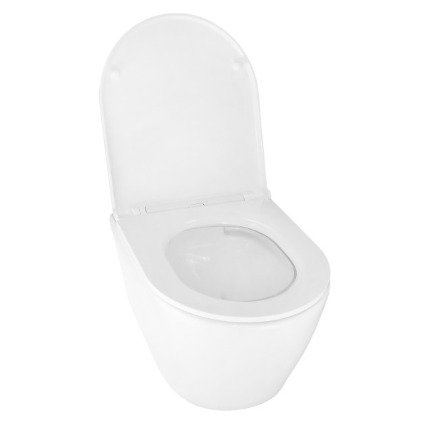 Инсталляция для подвесного унитаза Azario Forte+подвесной унитаз Azario UNO +клавиша Azario Forte, хром глянцевый (AZ-100-100F+AZ-2380+AZ-100-020F)