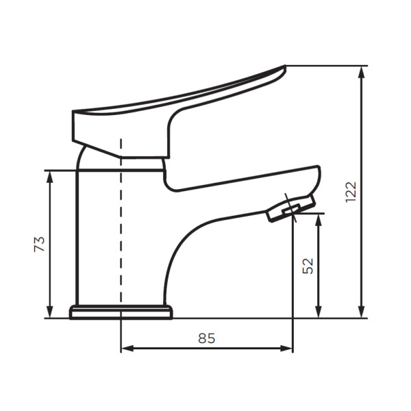Смеситель для раковины Dorff Norma хром (D1002100)