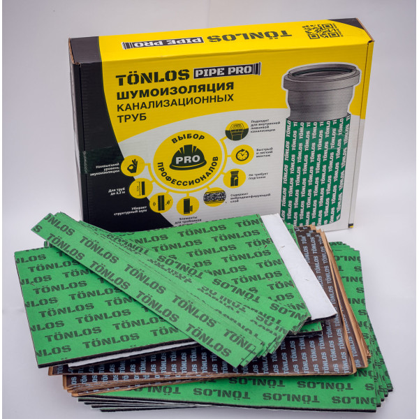 Звукоизоляции Tonlos для канализационных труб D110 Tonlos Pipe PRO для труб длиной до 3,2 м. (261315) Звукоизоляции Tonlos для канализационных труб D110 Tonlos Pipe PRO для труб длиной до 3,2 м. (261315)