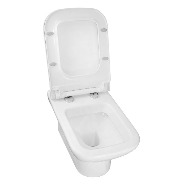 Инсталляция для подвесного унитаза Oli 80 ECO с сиденьем микролифт, с клавишей River Della хром глянцевый (310200100024+310200700005(310200700038))