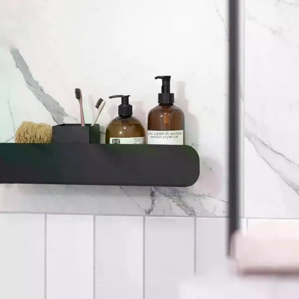 Полка Rea SF03 450мм Black mat черный матовый (REA-06006) Полка Rea SF03 450мм Black mat черный матовый (REA-06006)