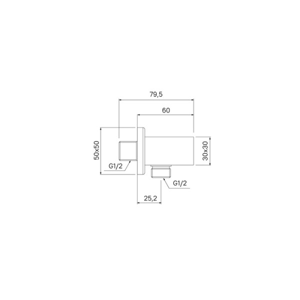 Держатель для ручного душа Iddis Agua хром (AGUCP00i53)
