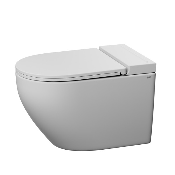 Унитаз подвесной Abber Bequem с импульсным смывом белый (AC1126P)