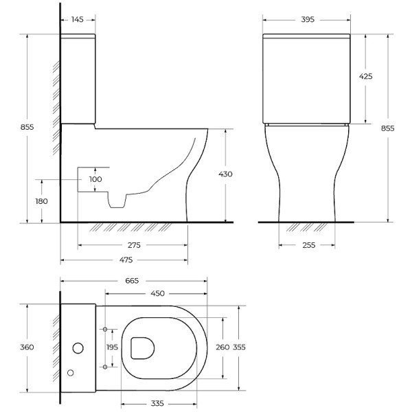 Унитаз-компакт BelBagno Sfera-Tor безободковый (BB2141CP-TOR/BB2141T/BB865SC)