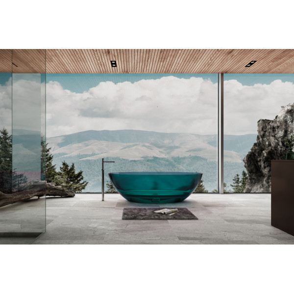 Ванна прозрачная Abber Kristall 180x85 бирюзовая (AT9702Aquamarin) Ванна прозрачная Abber Kristall 180x85 бирюзовая (AT9702Aquamarin)