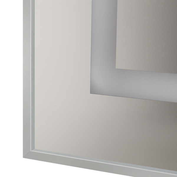 Зеркало BelBagno 500x800x32 в алюминиевой раме со встроенным светильником и сенсорным выключателем по периметру рамы (SPC-KRAFT-500-800-SENS-AL)