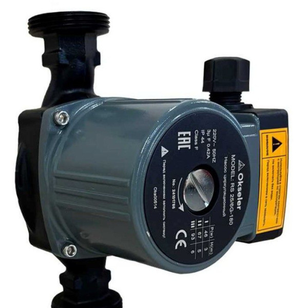 Насос циркуляционный Okseler Standart RS 32/6G-180 с гайками (Oks00512) Насос циркуляционный Okseler Standart RS 32/6G-180 с гайками (Oks00512)