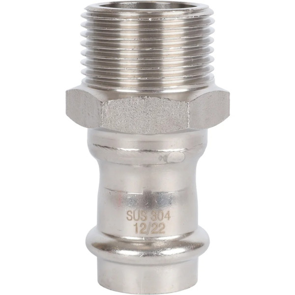 Переход 22х1"Н Rommer из нержавеющей стали (пресс) (RSS-0021-000221) Переход 22х1"Н Rommer из нержавеющей стали (пресс) (RSS-0021-000221)