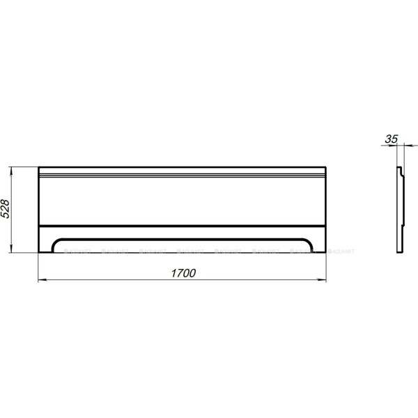 Экран фронтальный для ванн Aquanet Nino 170 белый (362737) Экран фронтальный для ванн Aquanet Nino 170 белый (362737)