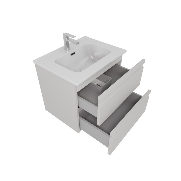 Тумба подвесная Aquatek 610x460x545 серый туман (AQ77060-LG)