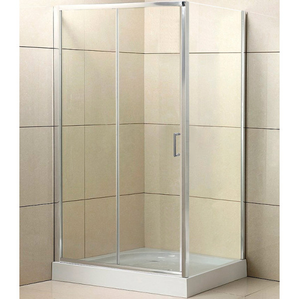 Душевой уголок BelBagno Uno 110x80x185 стекло прозрачное, профиль хром (UNO-AH-1-110/80-C-Cr)