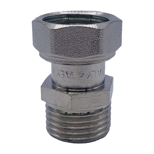 Переход с накидной гайкой 1/2" ВН Tiemme (никель) (1500891 / 1525N) Переход с накидной гайкой 1/2" ВН Tiemme (никель) (1500891 / 1525N)