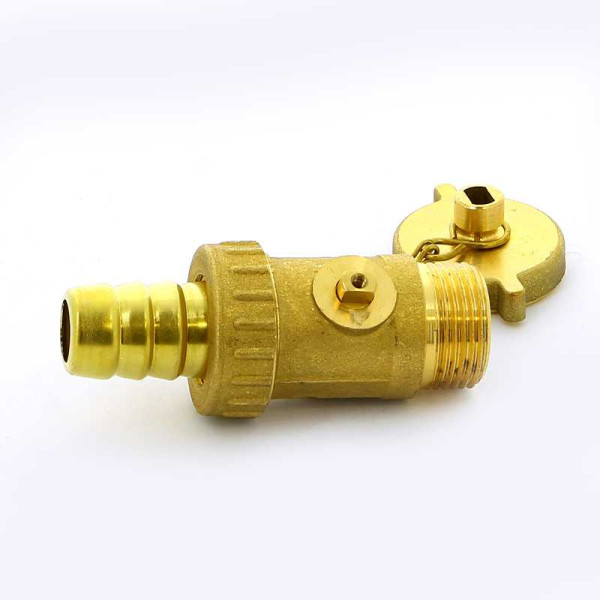 Кран Itap 3/4" Н шаровый сливной с заглушкой (латунный штуцер) (1390034)