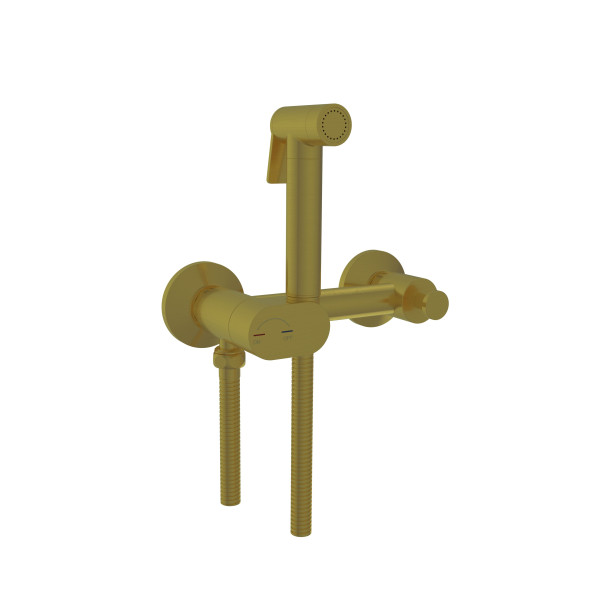 Смеситель с гигиеническим душем RGW SP-216-Gb золотой (581408216-06)